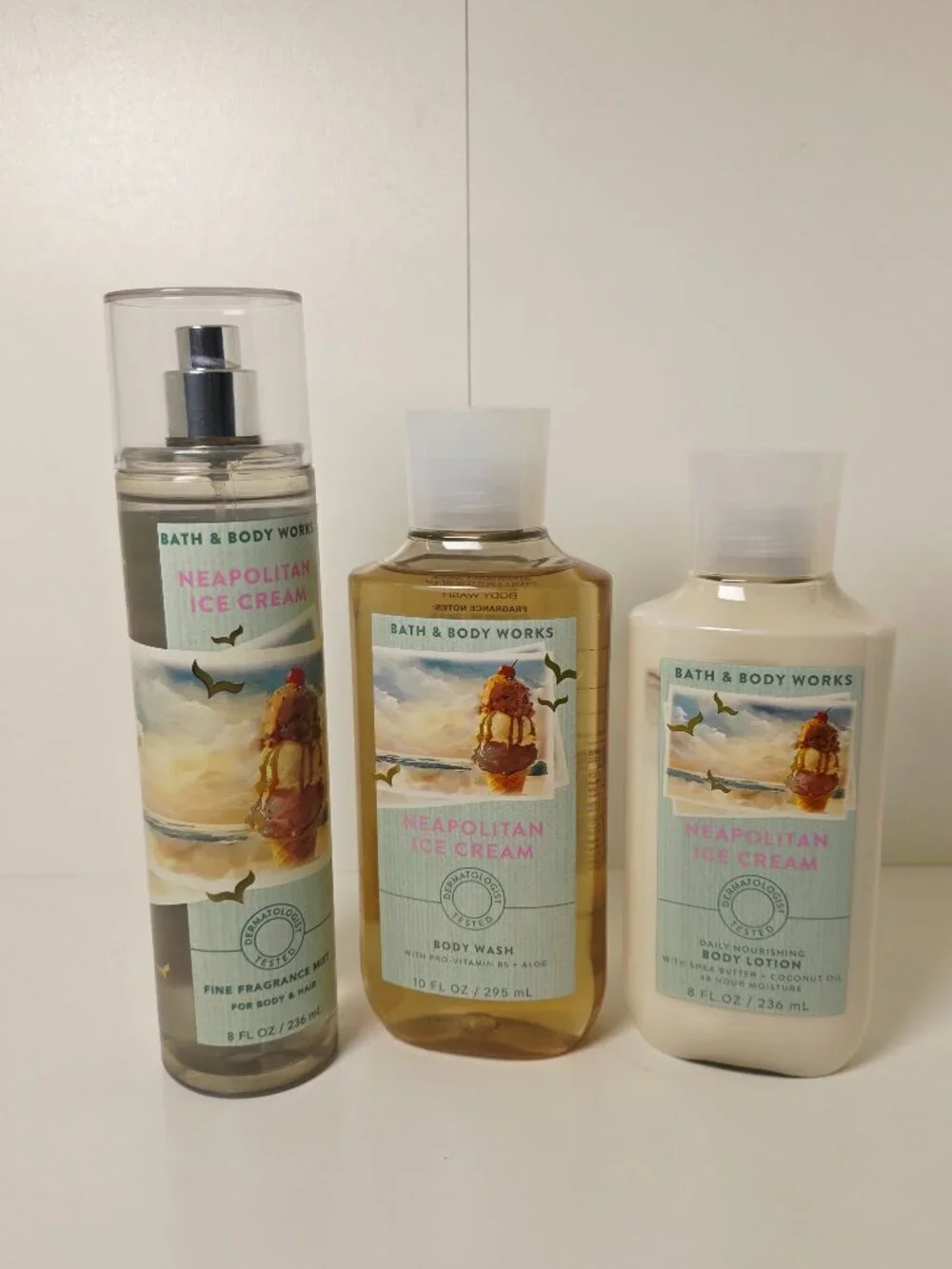 Bath & Body Works Neapolitan Ice Cream Body Care